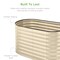 Best Choice Products 4x2x2ft Outdoor Raised Metal Oval Garden Bed, Planter Box for Vegetables, Flowers